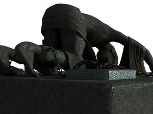 bound man statue 3D Model