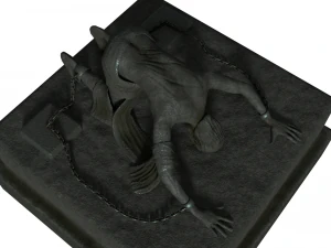 bound man statue 3D Model