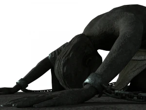 bound man statue 3D Model