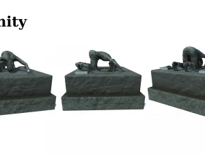 bound man statue 3D Model