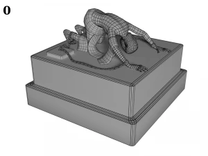 bound man statue 3D Model