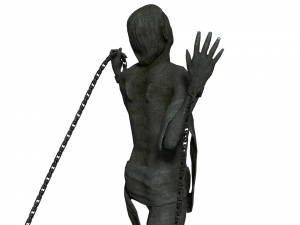 escaping man statue 3D Model