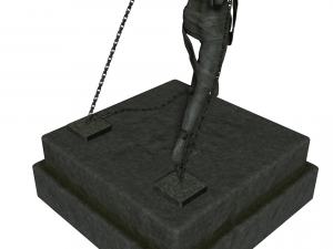 escaping man statue 3D Model