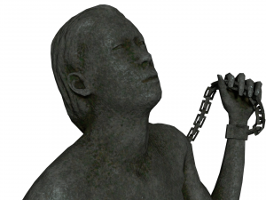 escaping man statue 3D Model