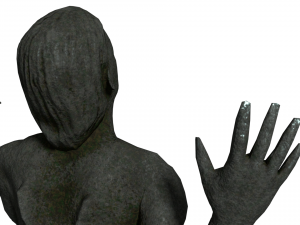 escaping man statue 3D Model