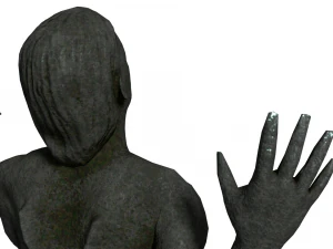 escaping man statue 3D Model