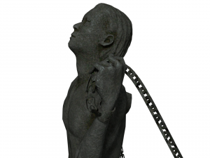 escaping man statue 3D Model