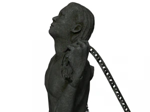 escaping man statue 3D Model