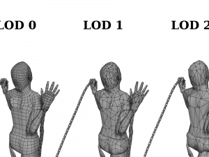 escaping man statue 3D Model