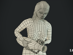 female statue 3D 模型