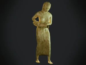 patung wanita Model 3D