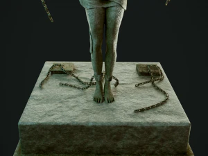 free man statue 3D Model