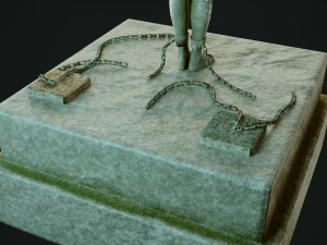 free man statue 3D Model