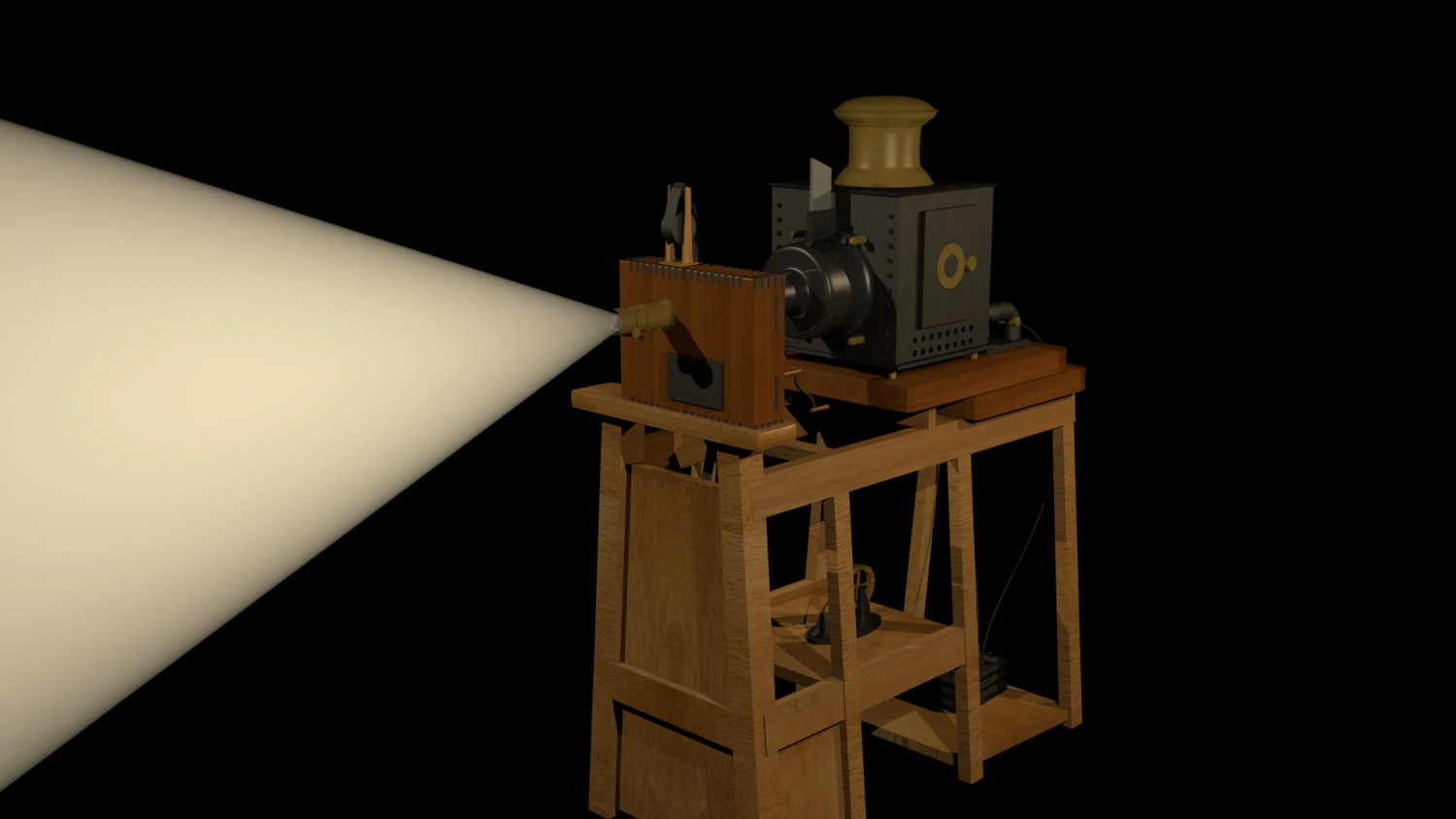 lumieres projector 3D Model .c4d .max .obj .3ds .fbx .stl .blend 