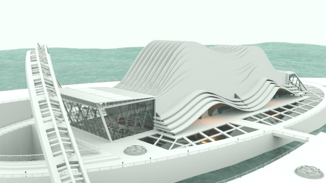 architectural concept 3D 模型 .c4d .max .obj .3ds .fbx .stl .blend 
