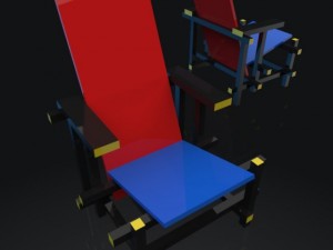 red  blue 3D Model