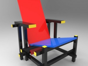 red  blue 3D Model