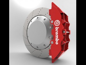 disc brake system 3D Модель