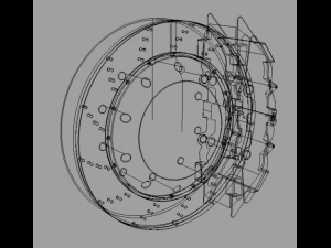 disc brake system 3D Model