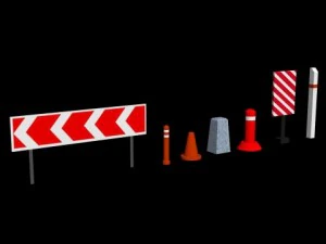 дорожные знаки 3D Модель