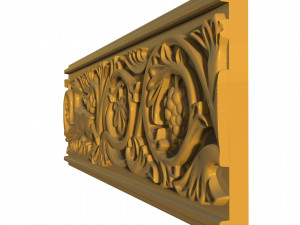 baguette deer grape stone 3D मॉडल