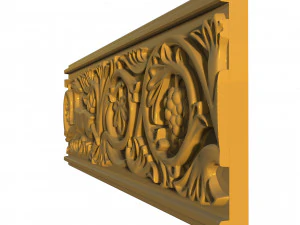 baguette deer grape stone 3D Model