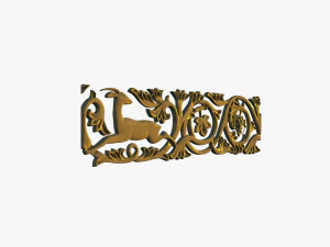 baguette deer grape stone 3D Model