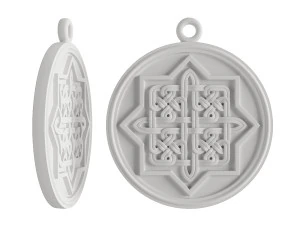 modelo de impress&atilde;o 3d de joias pendentes infinito Modelo de Impressão 3D