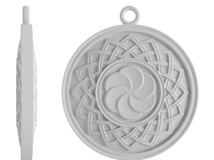 modelo de impress&atilde;o 3d de joias pendentes infinito Modelo de Impressão 3D