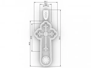 jewelry cross infinity 3D Print Model