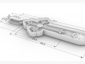 jewelry cross infinity 3D Принт Модель