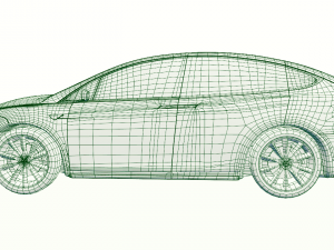 tesla model x Model 3D