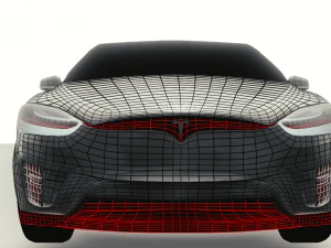tesla model x 3D Model
