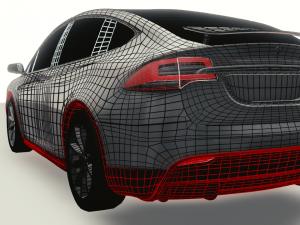 tesla model x Model 3D