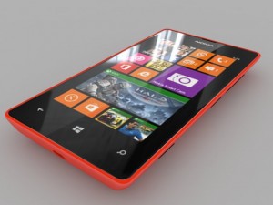 nokia lumia 525 red 3D Model