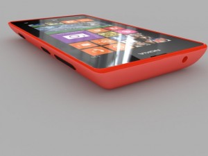 nokia lumia 525 red Model 3D