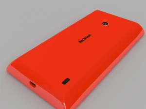 nokia lumia 525 red 3D Model