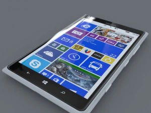 ノキア ルミア 1520 ホワイト 3Dモデル