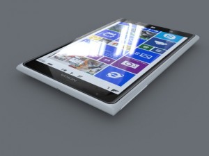 nokia lumia 1520 white 3D Модель