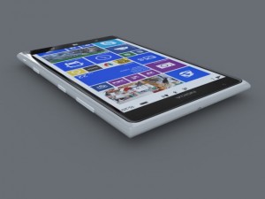nokia lumia 1520 white 3D Модель