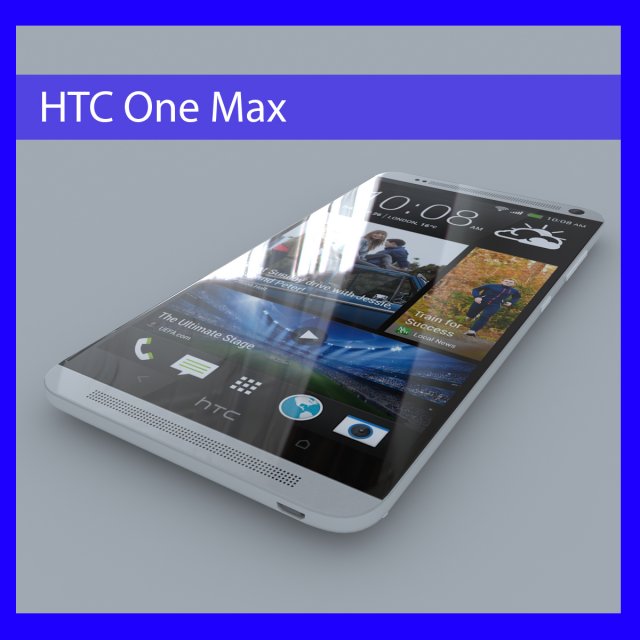 htc one max 3D Model .c4d .max .obj .3ds .fbx .stl .blend 