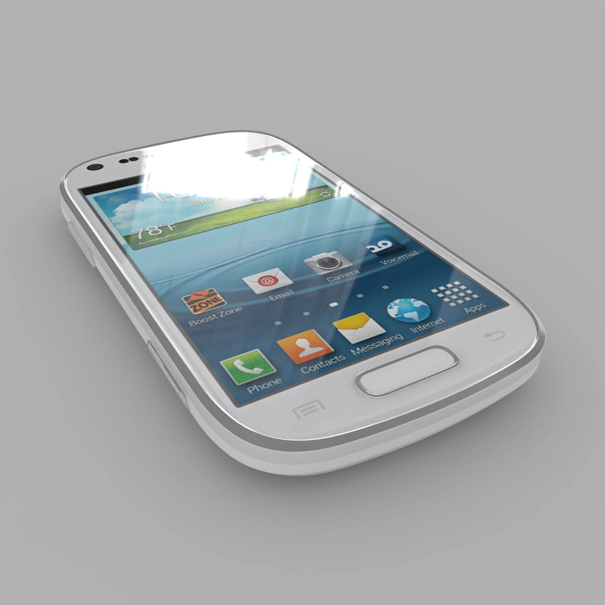 samsung galaxy prevail 2 3D Model .c4d .max .obj .3ds .fbx .stl .blend 
