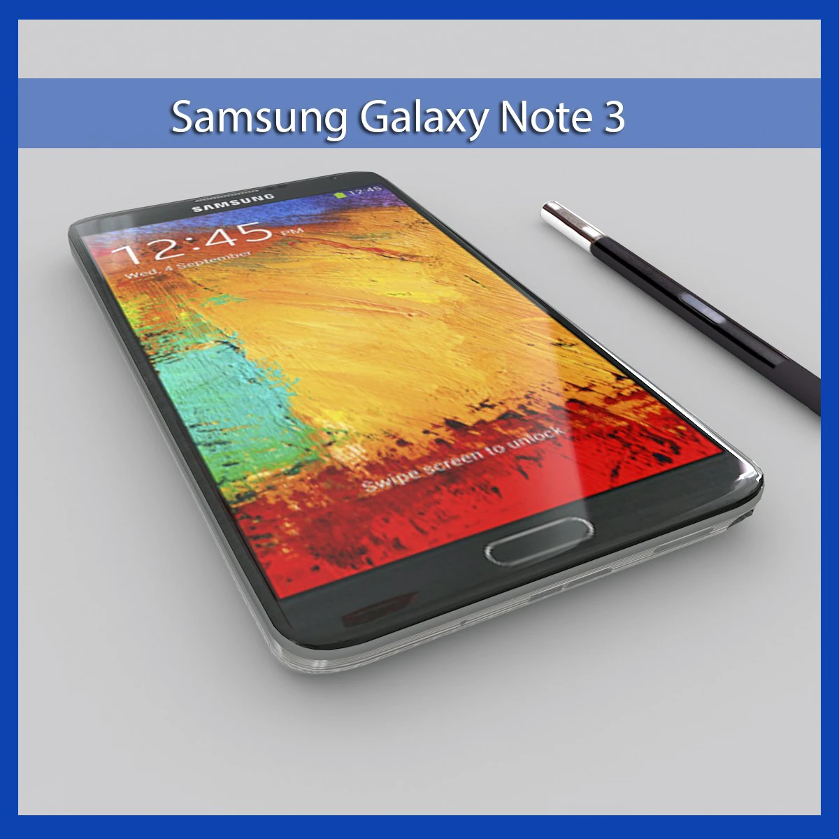 samsung galaxy note 3 pink 3D Model .c4d .max .obj .3ds .fbx .stl .blend 