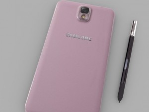 samsung galaxy note 3 pink 3D Модель