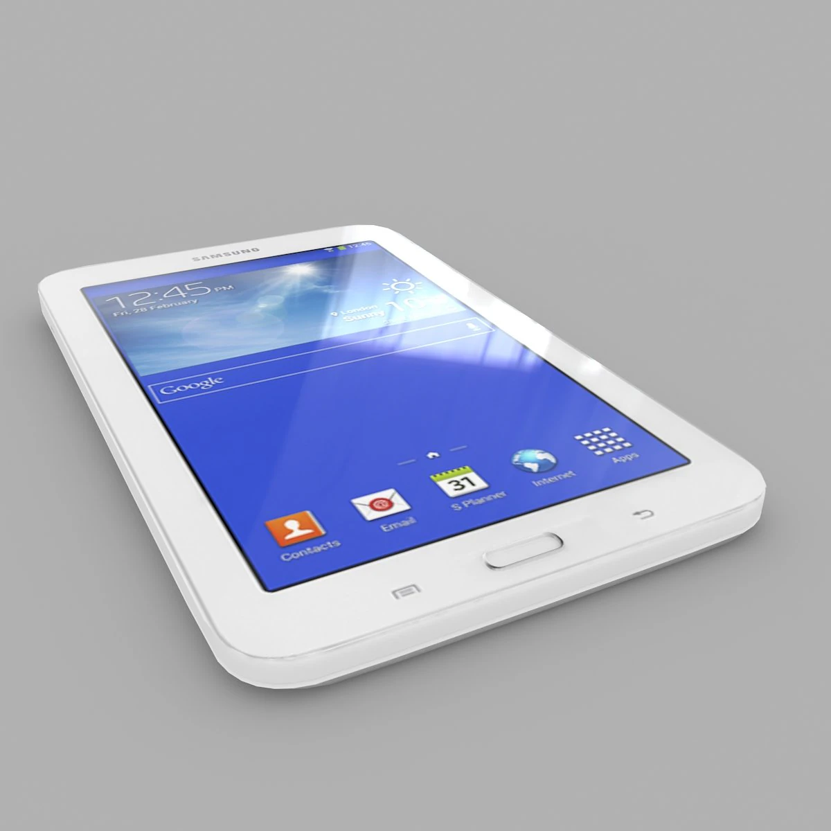 samsung galaxy tab 3 lite 70 3g 3D Model .c4d .max .obj .3ds .fbx .stl .blend 