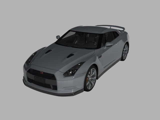 nissan gtr 3D Model .c4d .max .obj .3ds .fbx .stl .blend
