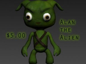alan the alien Modelo 3D