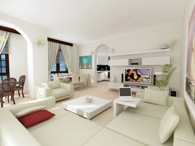 香港のリビングルーム2 3Dモデル .c4d .max .obj .3ds .fbx .stl .blend