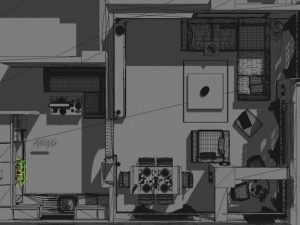 hk living room2 3D Model
