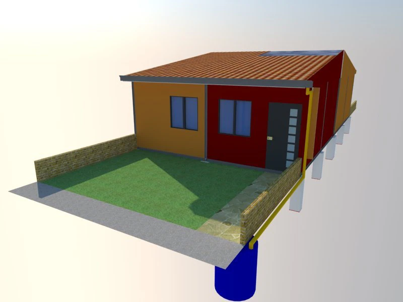 proyecto vivienda familiar 3D Model .c4d .max .obj .3ds .fbx .stl .blend 